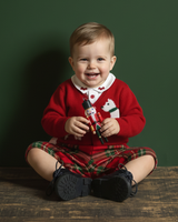 Kennedy Holiday Royal Stewart Romper