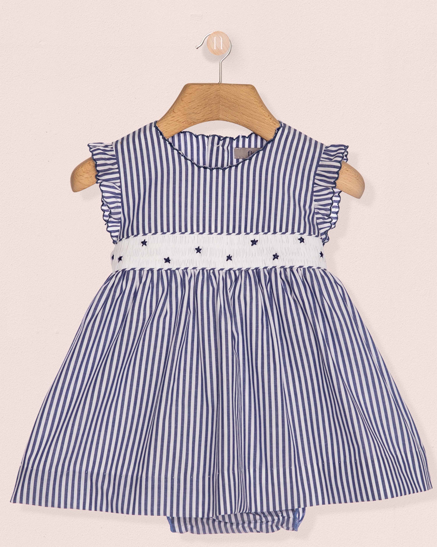 Baby Stars and Stripes French Navy Thin Stripe