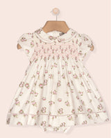 Baby Emmy Elegant Rosebuds Smocked Dress Set