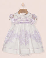 Baby Emmy Doppia Lilac Smocked Dress Set