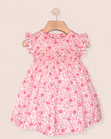 Baby Honor Holiday Floral Smocked Dress Set