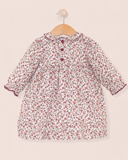 Baby Madeline Belina Small Burgundy Floral Dress - Baby Dress