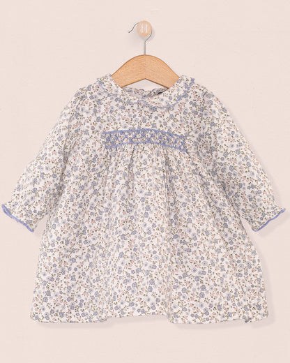 Baby Madeline Belina Delicate Blue Floral Dress - Baby Dress
