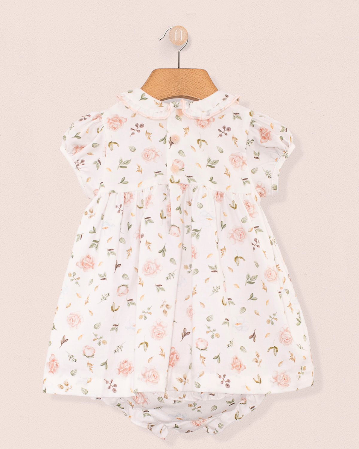 Baby Victoria Soft Pink Rosebuds Dress Set - Baby Dress