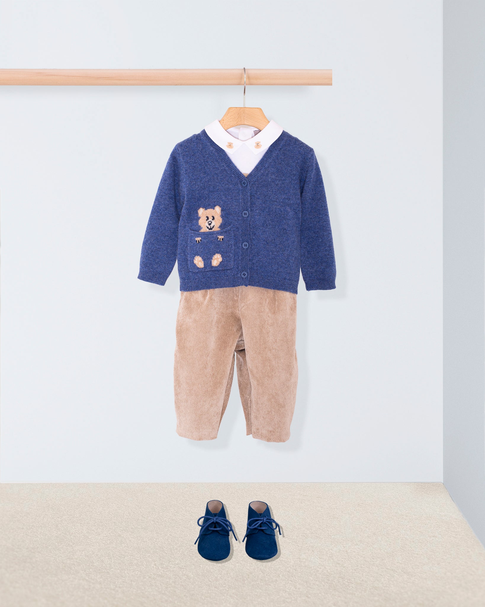 Bear Jean Cashmere Cardigan - Cardigan