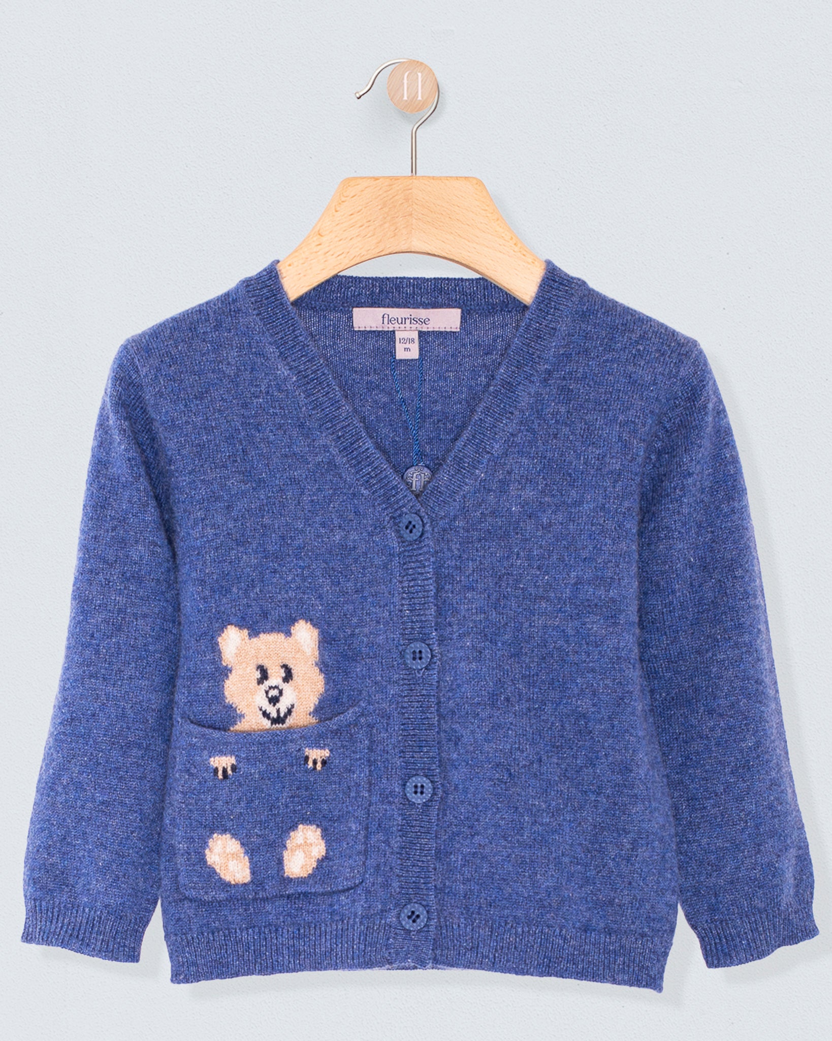 Bear Jean Cashmere Cardigan - Cardigan