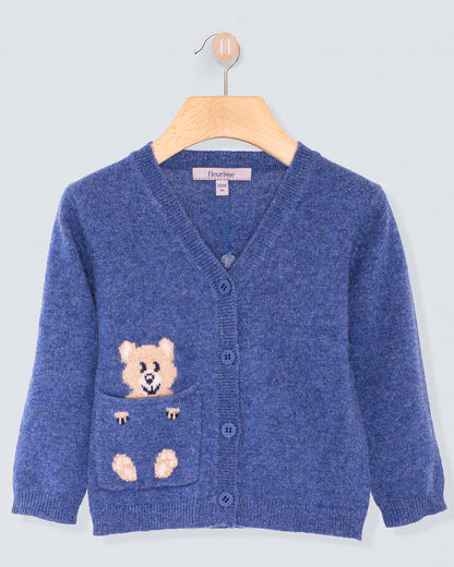 Bear Jean Cashmere Cardigan - Cardigan