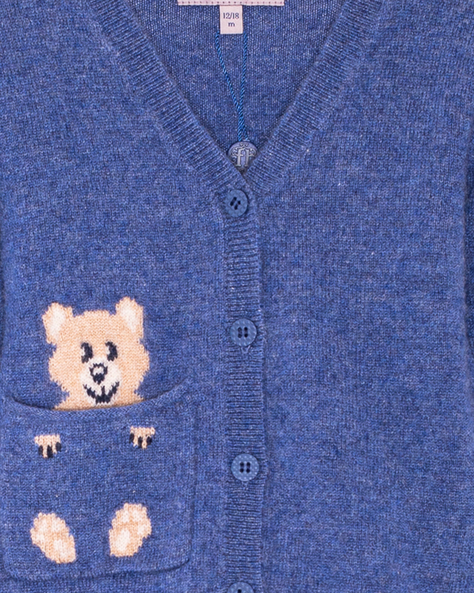 Bear Jean Cashmere Cardigan - Cardigan