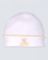 Pima Beige Bear Embroidered Hat