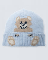 Bear Light Blue Cashmere Hat