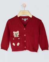 Bear Holly Red Cashmere Cardigan