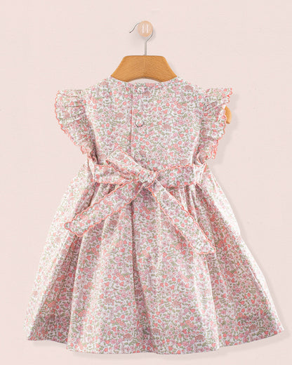 Beatrice Garden Pink Smock - Smocked Dress
