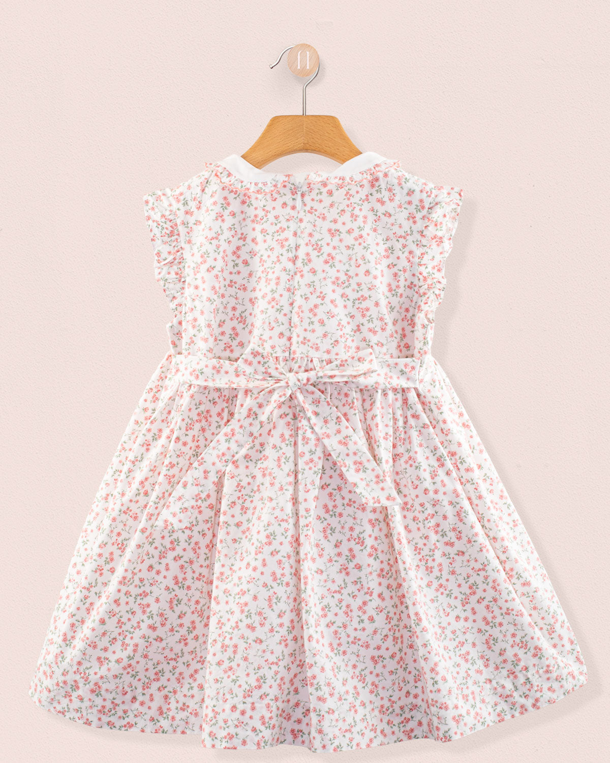 Sicily French Pink Floral Smock - Smocked Dress