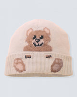 Bear Oatmeal Cashmere Hat