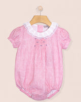 Bellina Italian Pink Linen Bubble