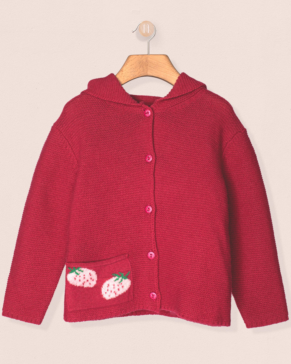 Benjamine Strawberry Hooded Sweater