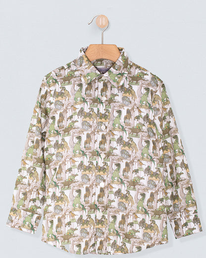 Bernard Organic Liberty Hunter Dinosaur Shirt - Shirt