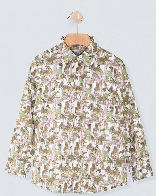 Bernard Organic Liberty Hunter Dinosaur Shirt - Shirt