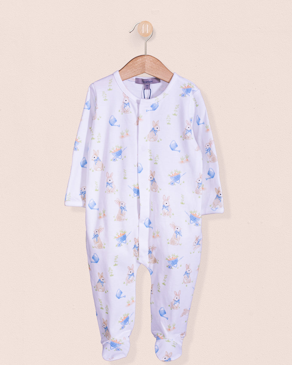 Pima Blue Bunnies Stretchie