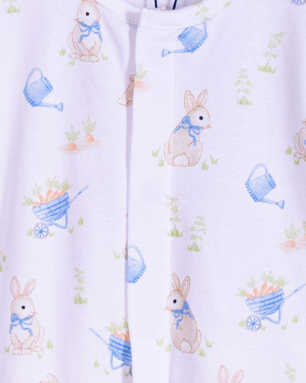 Pima Blue Bunnies Stretchie - Stretchie