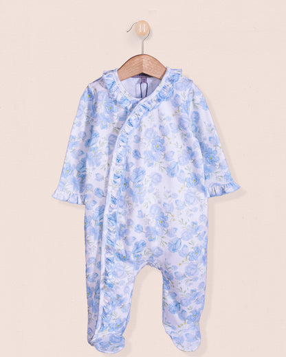 Pima Liberty Blue Floral Stretchie - Stretchie