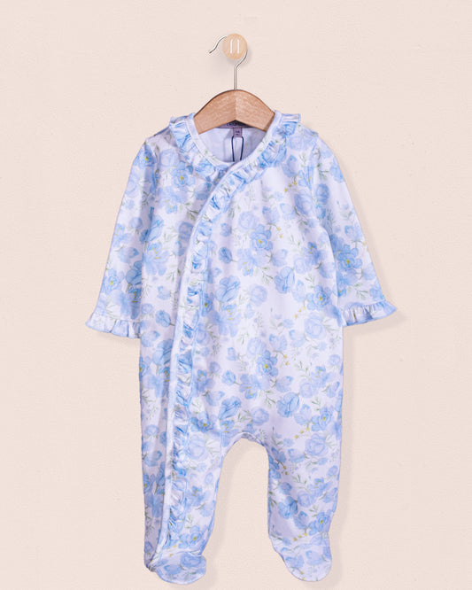 Pima Liberty Blue Floral Stretchie - Stretchie