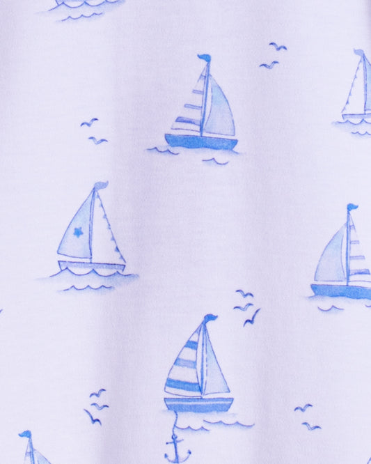 Pima Sailing Boats Blue Bib - Bibs