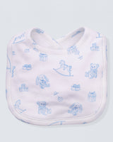 Pima Tiny Baby Toys Blue Bib