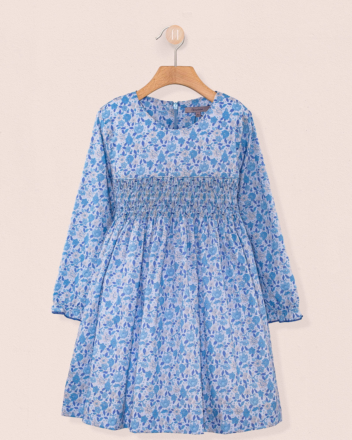 Bonheur Liberty Ovation Blue Smock - Smocked Dress
