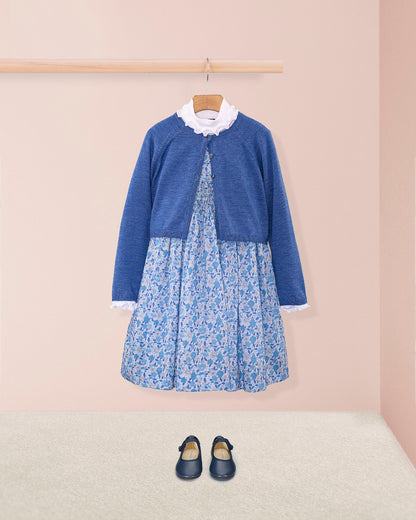 Bonheur Liberty Ovation Blue Smock - Smocked Dress