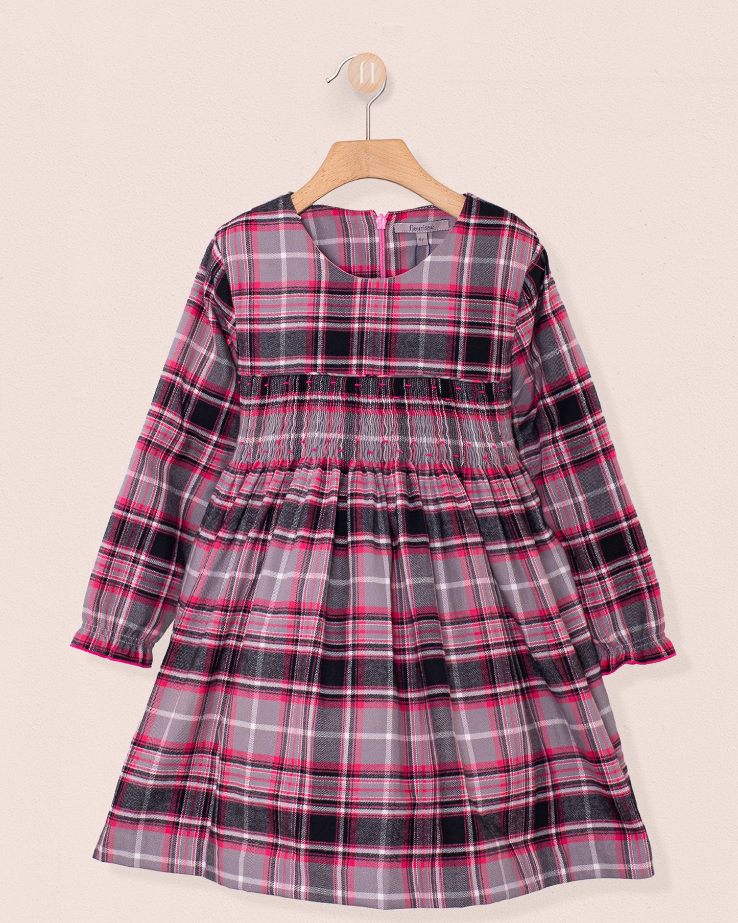 Bonheur Primrose Flannel Smock - Smocked Dress