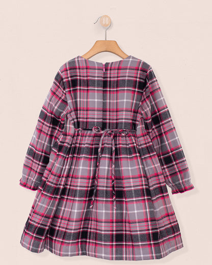 Bonheur Primrose Flannel Smock - Smocked Dress
