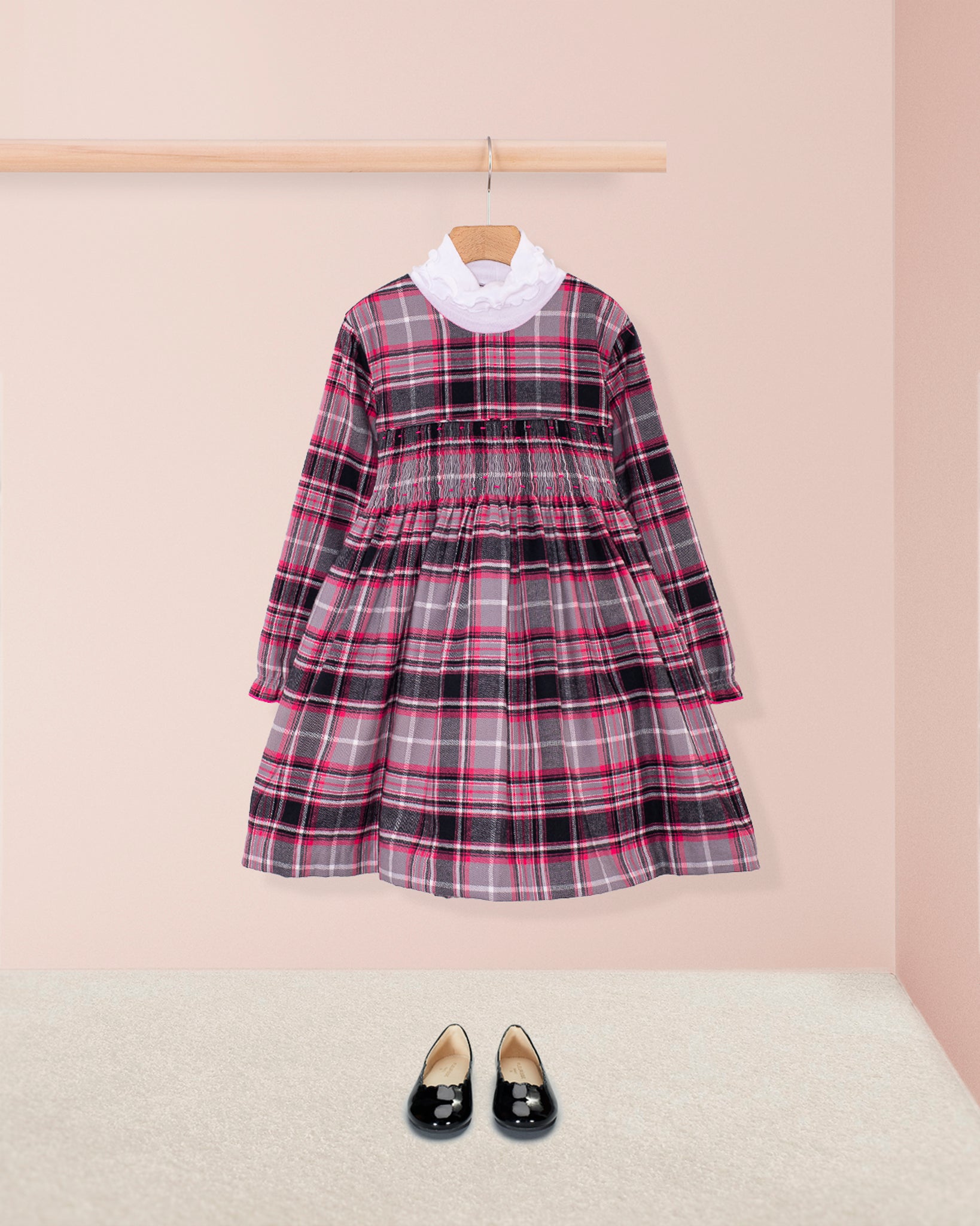 Bonheur Primrose Flannel Smock - Smocked Dress