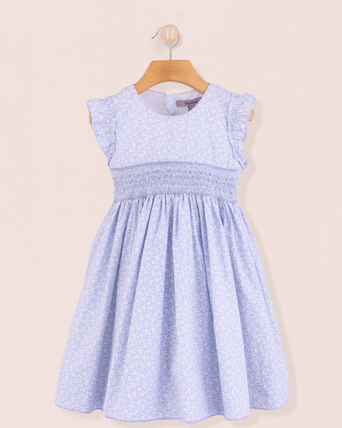Bonnie Campari Blue Smock - Smocked Dress
