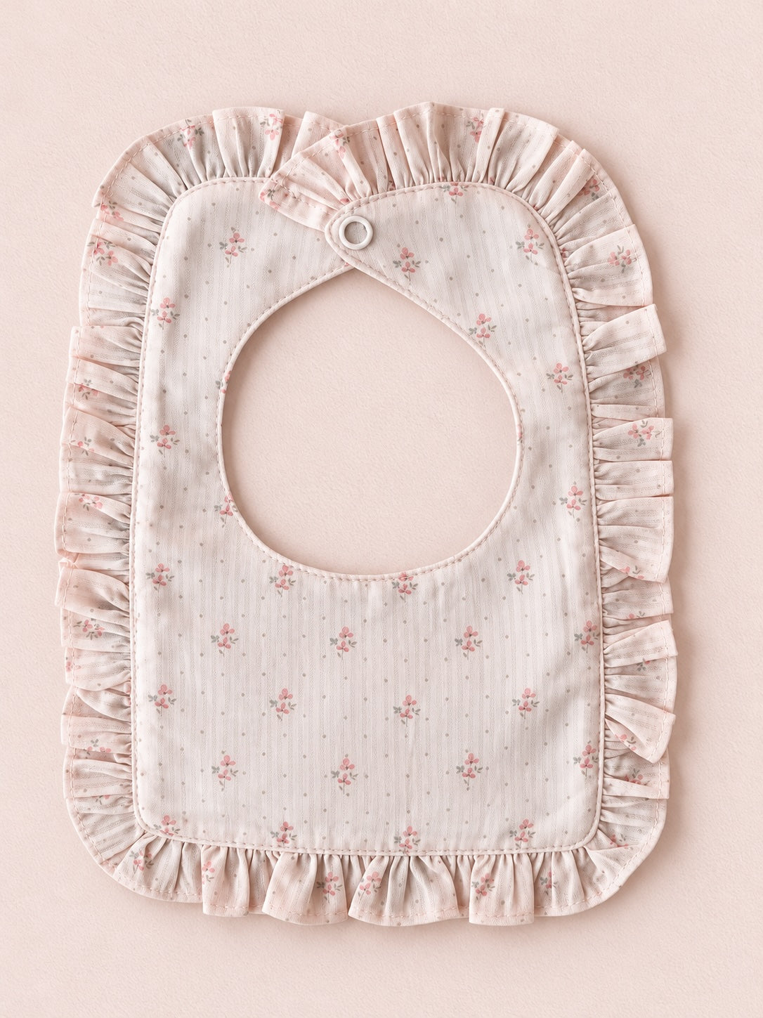 Petal Pink Ruffled Bib