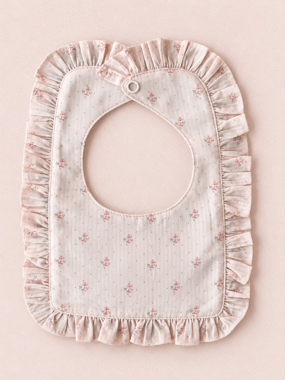Petal Pink Ruffled Bib
