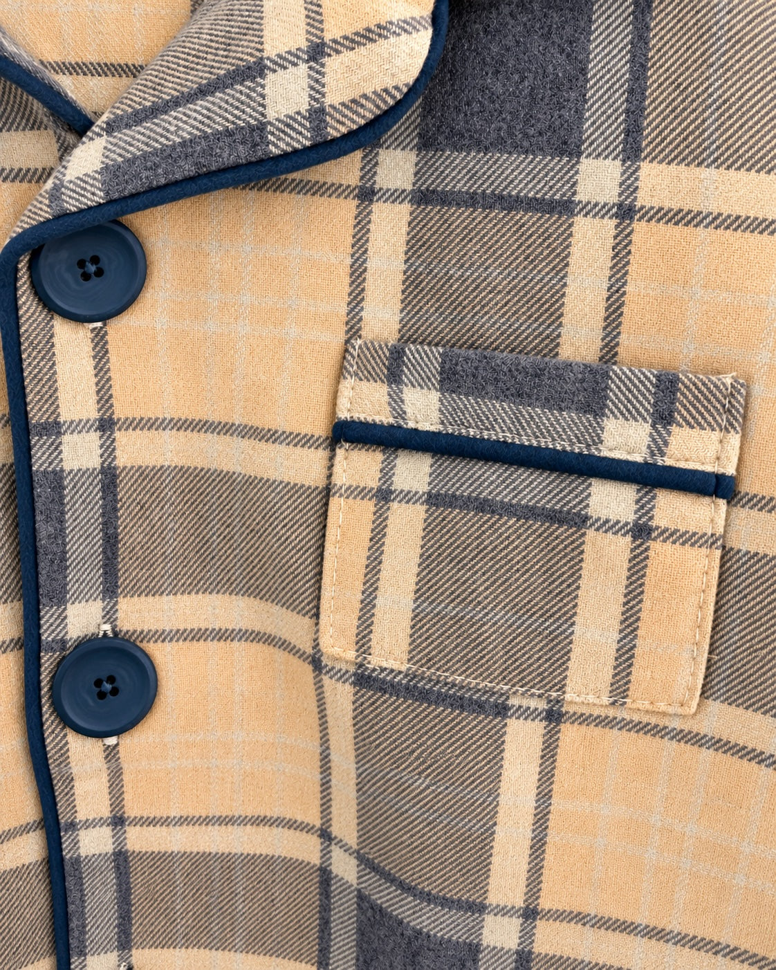 Boy Loungewear Blue Tartan Flannel