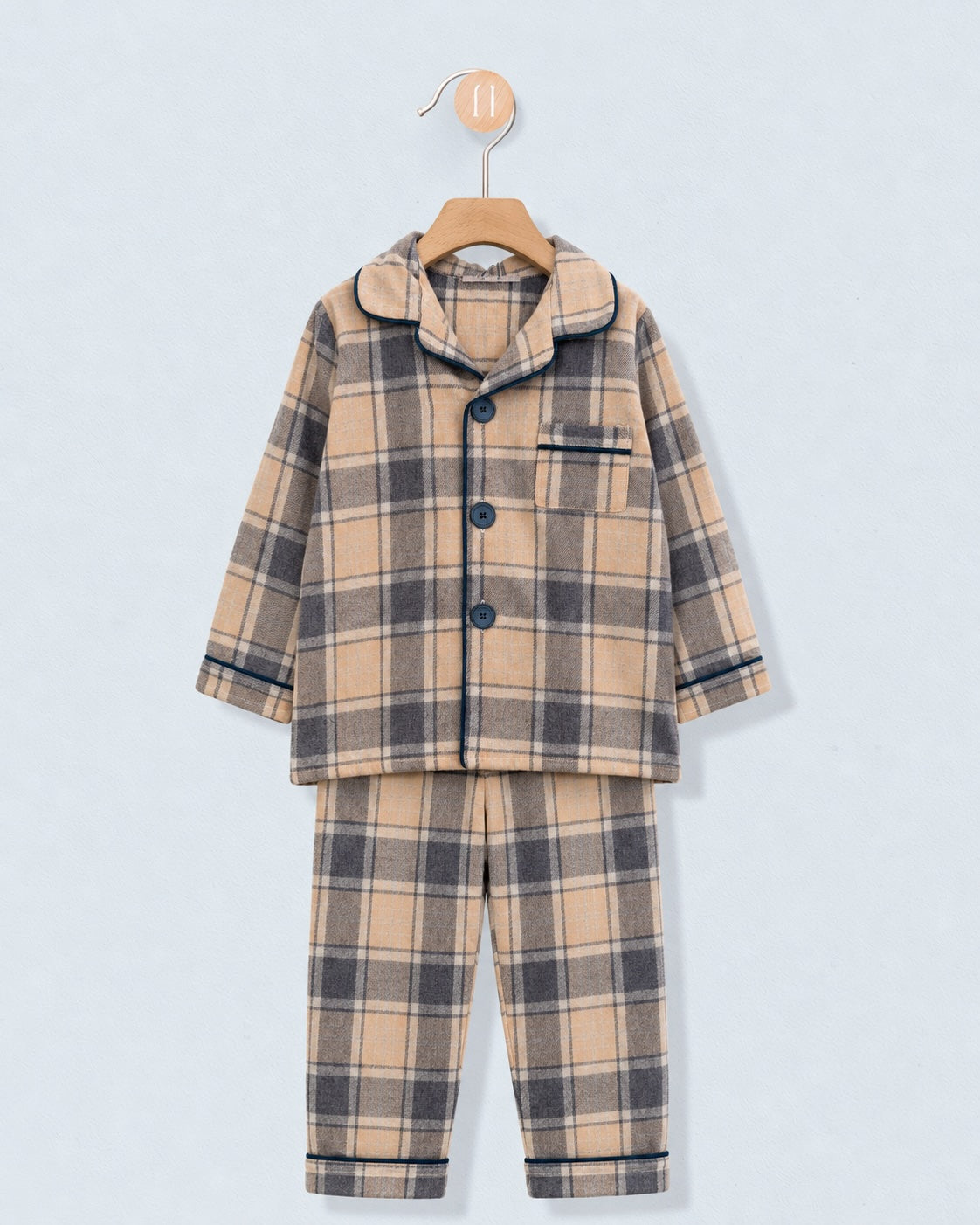 Boy Loungewear Blue Tartan Flannel