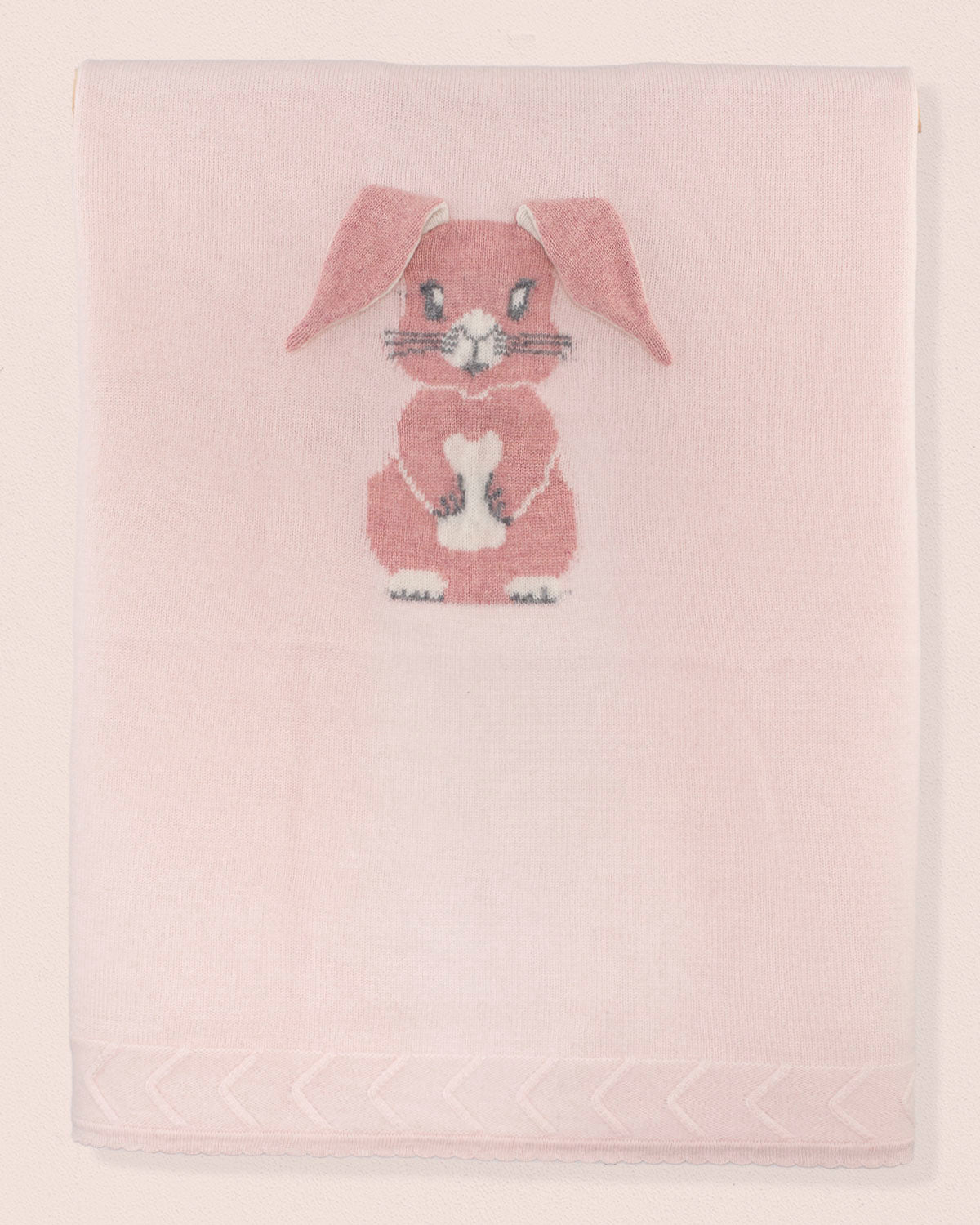 Bunny Pink Cashmere Blanket - Blanket
