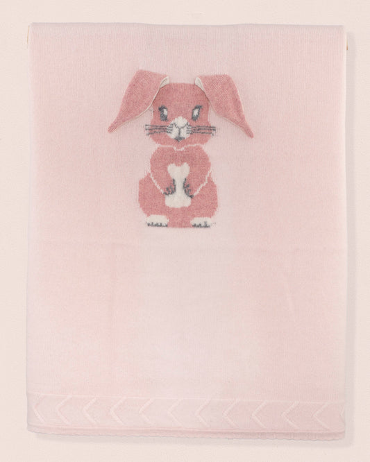 Bunny Pink Cashmere Blanket - Blanket