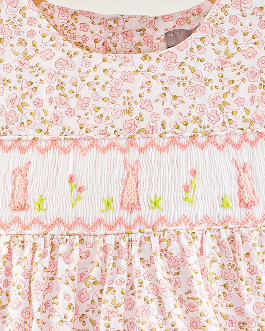 Bunny Florencia Pink Daisy Bubble - Romper