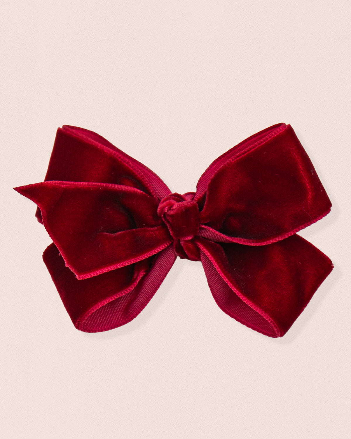 Hairbow 8cm Burgundy Velvet