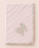 Liberty Butterfly Pink Cotton Blanket
