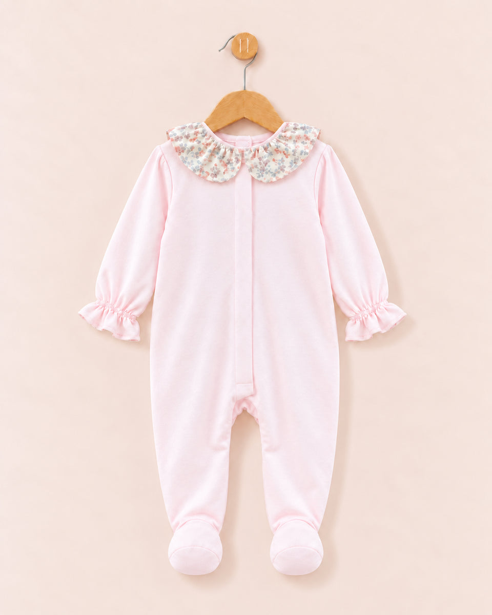 Liberty Butterfly Pink Cotton Footie