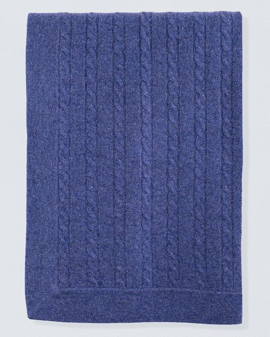 Luxe Cashmere Jean Cable Blanket - Blanket