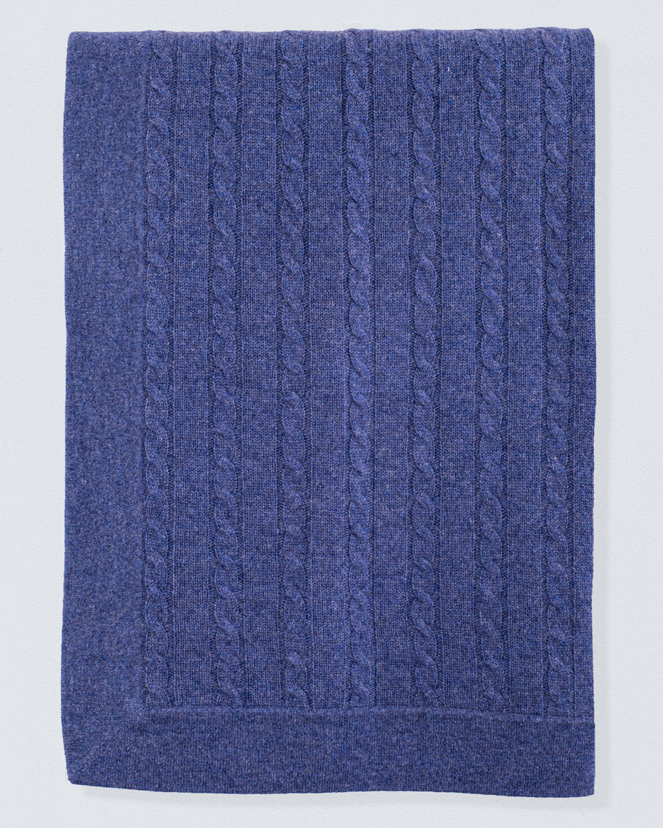 Luxe Cashmere Jean Cable Blanket