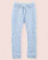 Cashmere Ribbed Light Blue Mélange Legging