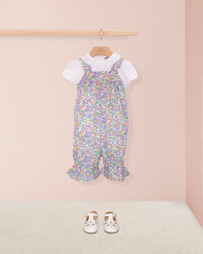 Charm Liberty Betsy Lavender Overall - Romper
