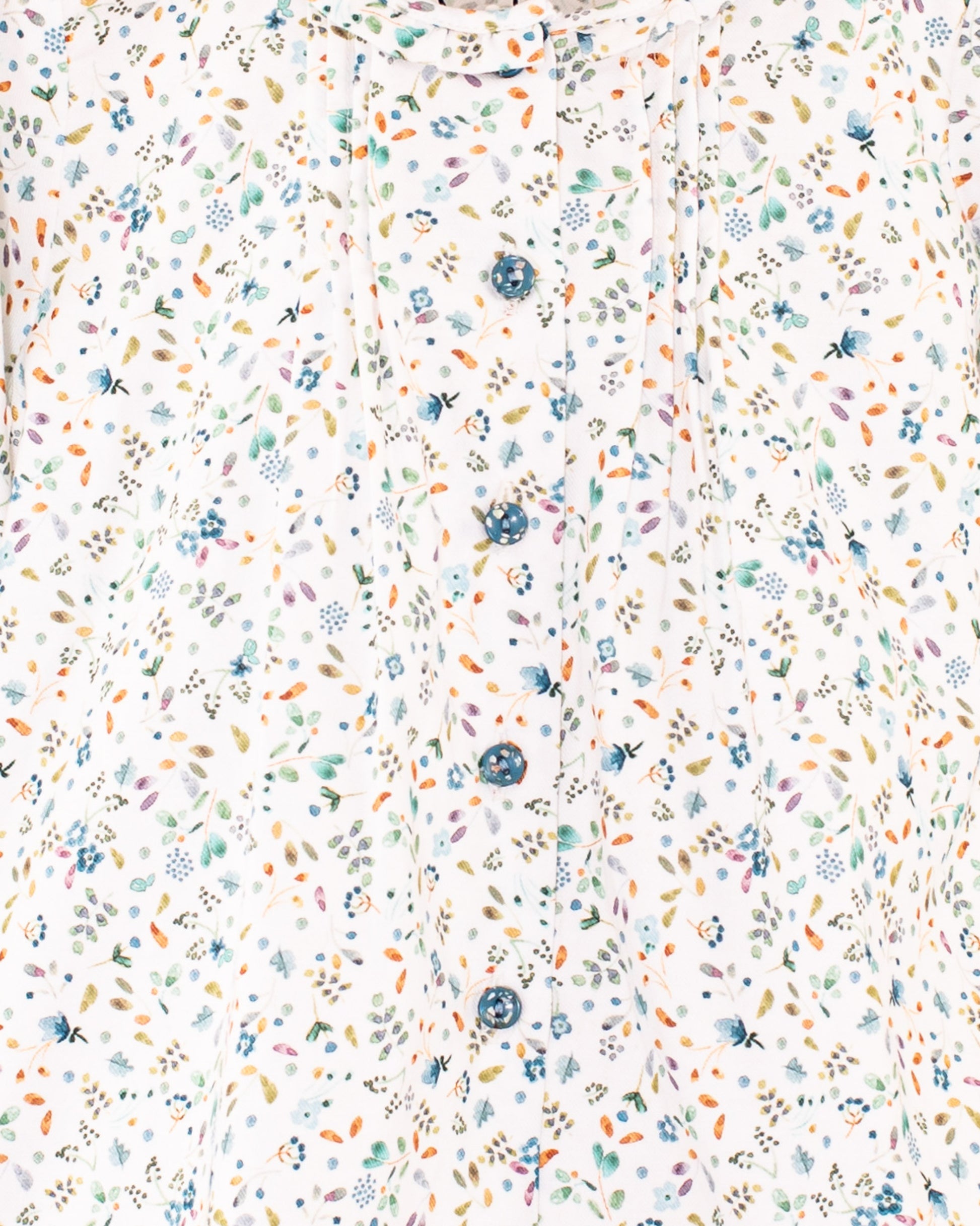 Ruffle Toscana Chilli Fall Turquoise Tunic - Tunic