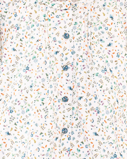 Ruffle Toscana Chilli Fall Turquoise Tunic - Tunic